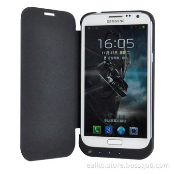 Battery case for Samsung galaxy note 2 power case with flap